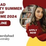 Ahmedabad University Summer Internship