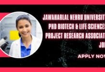 JNU PhD Biotech Project Research Job