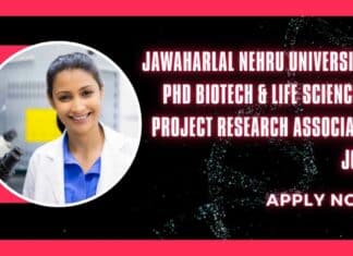 JNU PhD Biotech Project Research Job