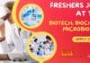Freshers Jobs For Biotech, Biochem & Microbiology at TERI – Apply Online Freshers Jobs For Biotech