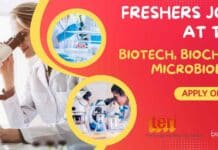Freshers Jobs For Biotech