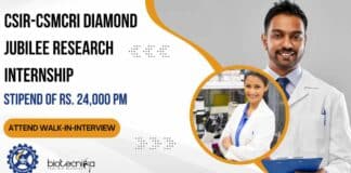CSIR-CSMCRI Diamond Jubilee Research Internship