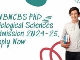 SNBNCBS PhD Admission 2024-25