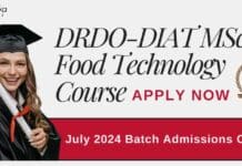 DRDO-DIAT MSc Food Technology Course