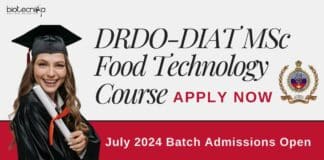 DRDO-DIAT MSc Food Technology Course