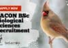 SACON BSc Biological Sciences Recruitment – Apply Now SACON BSc Biological Sciences Recruitment