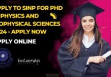 Apply to SINP for PhD