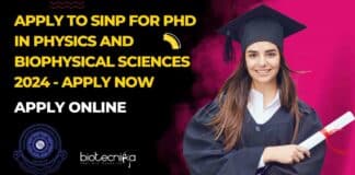 Apply to SINP for PhD