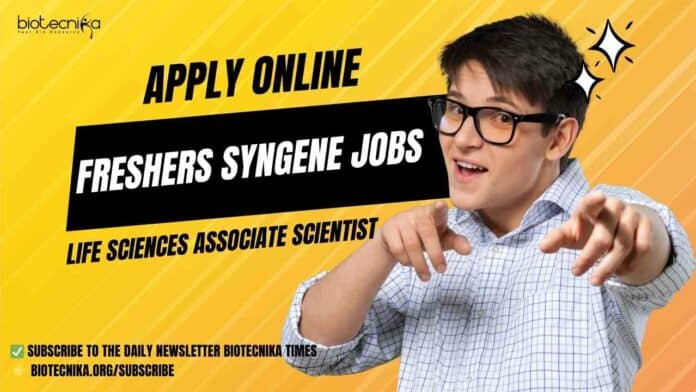 Freshers Syngene Life Sciences