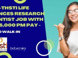 BRIC-THSTI Life Sciences Research Scientist