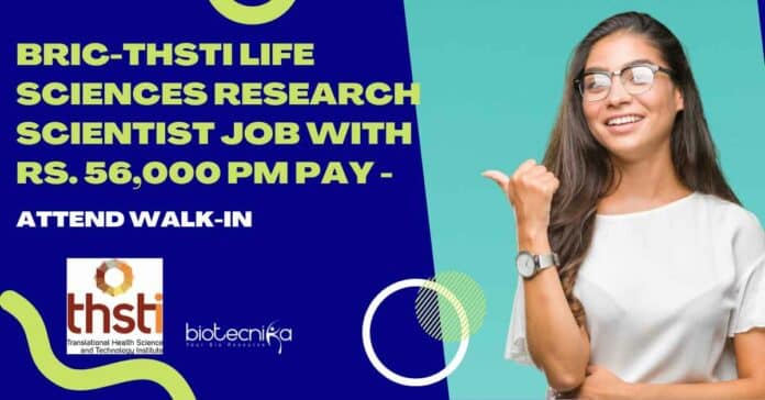 BRIC-THSTI Life Sciences Research Scientist