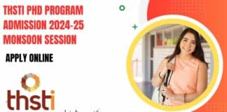 THSTI PhD Admission 2024-25 Monsoon Session