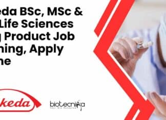 Takeda BSc, MSc & PhD Life Sciences Drug Product Job Opening, Apply Online Takeda Life Sciences Job Opening