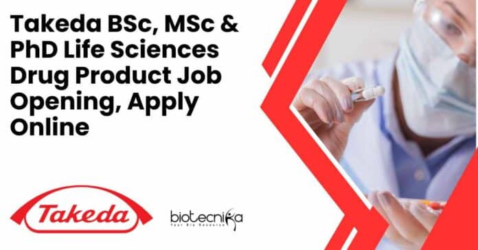 Takeda Life Sciences Job Opening