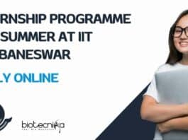 IIT Bhubaneswar Summer Internship Programme 2024 - Apply Online