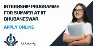 IIT Bhubaneswar Summer Internship Programme 2024 - Apply Online