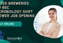 United Breweries Ltd BSc Microbiology Shift Brewer Job Opening, Apply Online