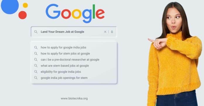 Google India Jobs Bioinformatics, Computational Biology - Apply For Pre-Doctoral Researcher