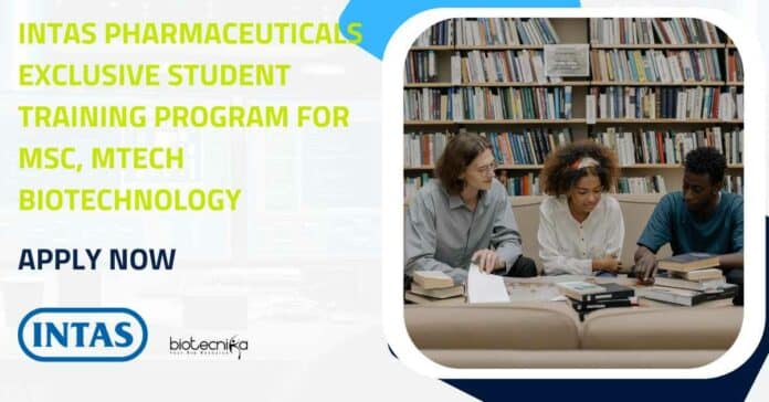 Intas Pharmaceuticals Student Training