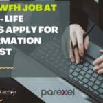 Remote WFH Job Parexel