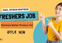 Freshers Job at Panacea Biotec Pharma Ltd