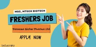 Freshers Job at Panacea Biotec Pharma Ltd