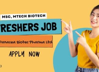Freshers Job at Panacea Biotec Pharma Ltd