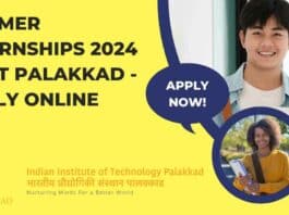IIT Palakkad Summer Internships 2024