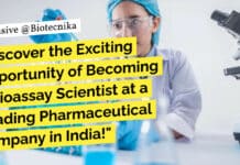 "Discover the Exciting Opportunity of Becoming a Bioassay Scientist at a Leading Pharmaceutical Company in India!"