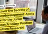 SJRI Biology JRF & Life Sciences Junior Research Fellow Recruitment - Apply Online