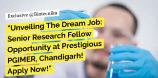 PGIMER Genetics, Genomics, Bioinformatics SRF Job Opening - Apply Now
