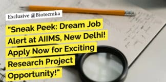 AIIMS Delhi Life Science Post - Apply For Research Opportunity