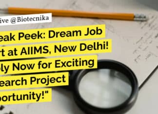 AIIMS New Delhi Hiring! Apply Now for Exciting Research Project Opportunity! AIIMS Delhi Life Science Post - Apply For Research Opportunity