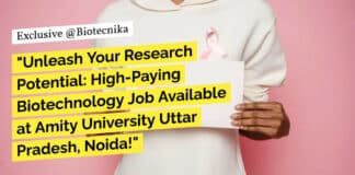Amity University Noida JRF Job Opening - Life Sciences Apply