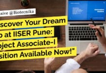 Bioinformatics Project Job at IISER Pune – Project Associate & JRF Vacancy Bioinformatics Project Job at IISER Pune - Project Associate & JRF Vacancy