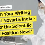 Scientific Writer Position at Novartis - Life Sciences Eligible