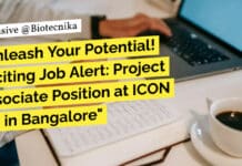 ICON plc Biotech Project Job Opening - Apply Online