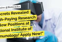 NII Delhi Research Positions For Biological & Life Sciences - Apply Now