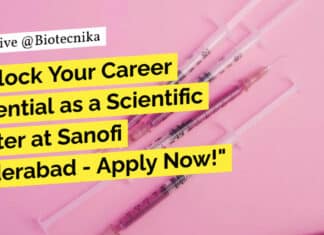 Scientific Writer at Sanofi - Life Sciences Apply Online