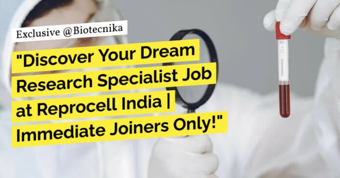 Bioinformatics Research Specialist Job at Reprocess India - Apply Now