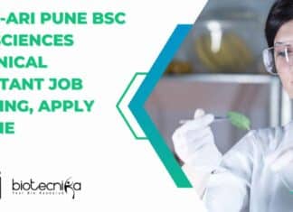 MACS-ARI Pune BSc Life Sciences Technical Assistant Job Opening, Apply Online MACS-ARI Pune BSc Life Sciences