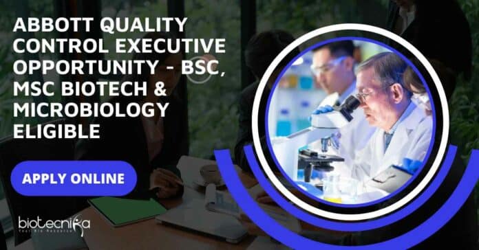 Abbott Quality Control Executive