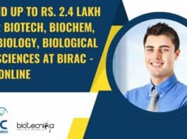 BIRAC Jobs Microbiology