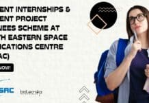 NESAC Student Internships & Project Trainees Scheme, Apply Online