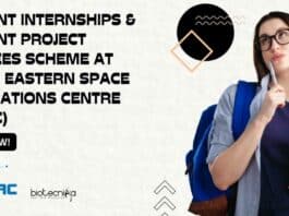 NESAC Student Internships & Project Trainees Scheme, Apply Online