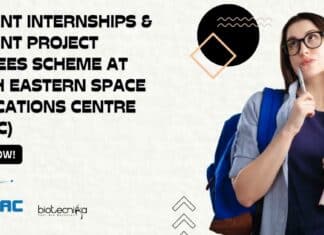 NESAC Student Internships & Project Trainees Scheme, Apply Online