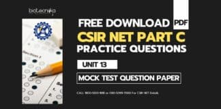 CSIR NET Life Science PART C