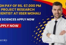 IISER Mohali Research Project Vacancy
