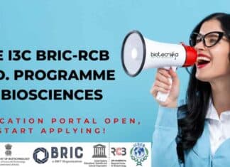 The i3c BRIC-RCB PhD Programme in Biosciences