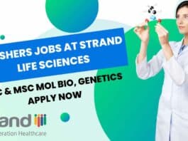 Freshers Jobs at Strand Life Sciences